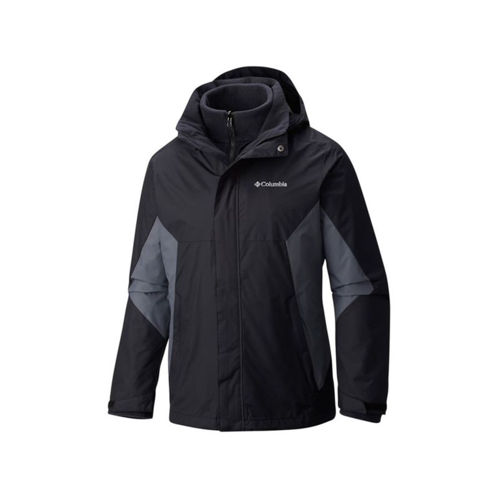 COLUMBIA SPORTSWEAR CO. Mens Eager Air Black Water Repellant Hooded Jacket XXL